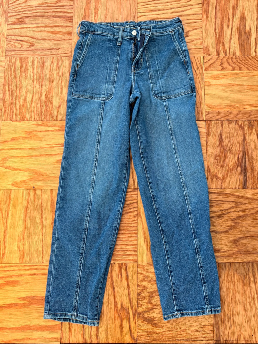 Old Navy women’s high rise og loose blue jeans